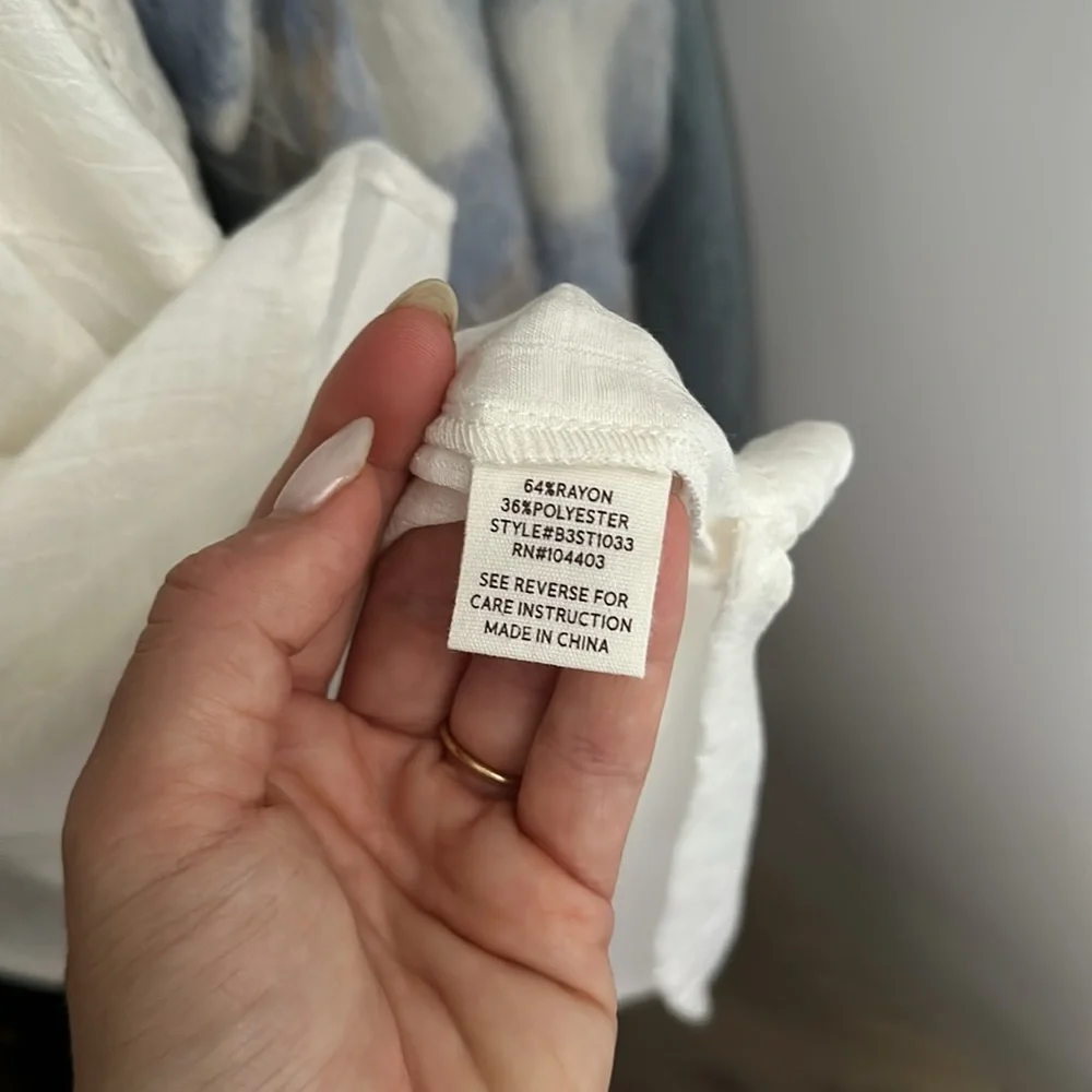 5 for $20 SALE! Lightweight white button up - Picture 5 of 5